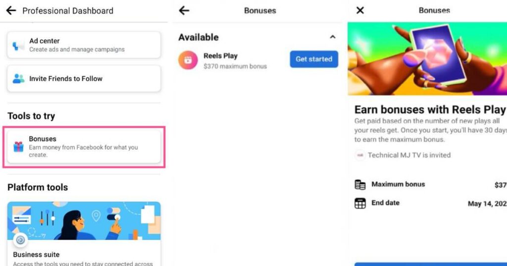 Facebook Earn Money With Reels